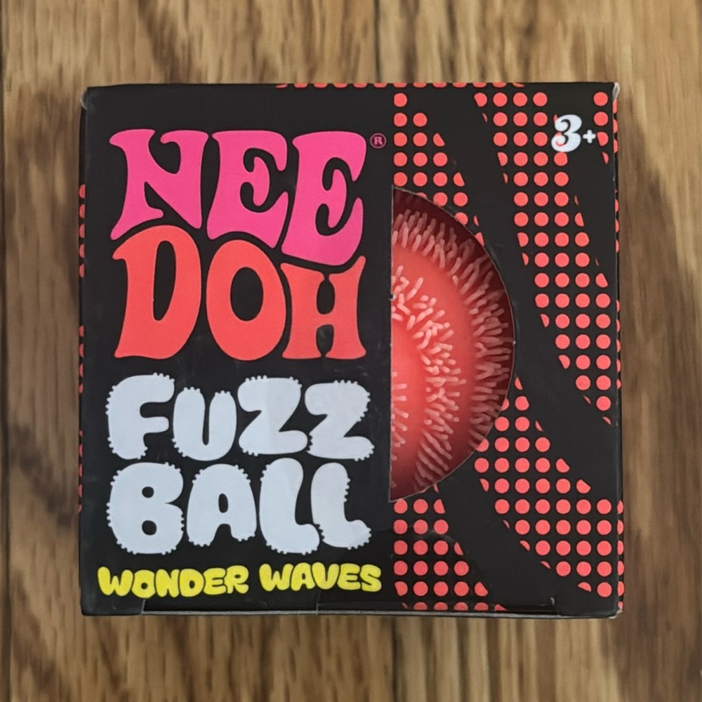 NeeDoh Fuzz Ball Wonder Waves Schylling Orange NIB
